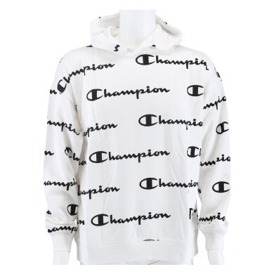 Champion Bluza z kapturem (Bawełna) Hoodie z grafiką biała dla chłopców