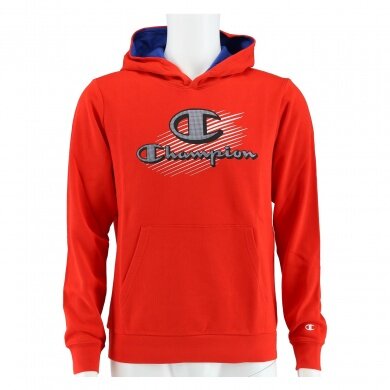 Champion Bluza z kapturem (Hoodie) Graphic Shop Logo czerwony dla chłopców