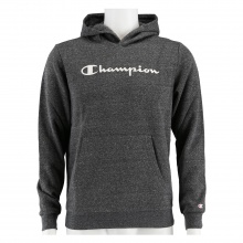 Champion Bluza z kapturem Hoodie Duży nadruk logo (ocieplana) ciemnoszary melange Chłopcy