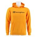 Champion Bluza z kapturem Hoodie Duży nadruk logo (ocieplana) żółto/czarna Dzieci