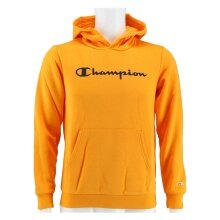 Champion Bluza z kapturem Hoodie Duży nadruk logo (ocieplana) żółto/czarna Dzieci