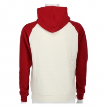 Champion Hoodie American Classic Small Logo (ocieplany) beż/czerwony chłopcy