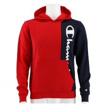 Champion Bluza z kapturem (Hoodie) Color Block czerwono/granatowa dla chłopców