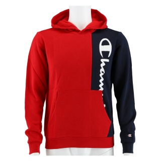 Champion Bluza z kapturem (Hoodie) Color Block czerwono/granatowa dla chłopców