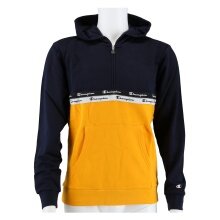 Champion Bluza z kapturem Half Zip (Hoodie) American Tape granatowo/żółta dla chłopców