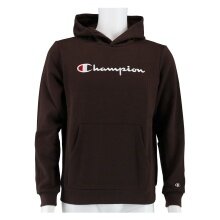 Champion Bluza z kapturem (Fleece-Hoodie) Duży nadruk logo ciemny brąz Chłopcy