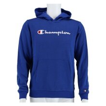 Champion Bluza z kapturem (Bawełniany hoodie) Duże logo 2024 niebieski chłopcy