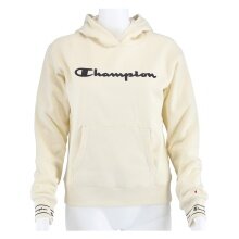 Champion Hoodie Duży nadruk logo beżowy Dziewczęta