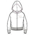 Champion Bluza z kapturem Hoodie Fullzip (Bawełna) 2022 biała Dziewczęta