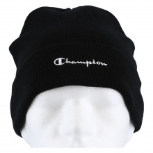 Czapka Champion (Beanie) Legacy Knit z napisem czarna - 1 sztuka