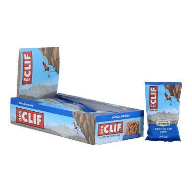 Clif Bar Batonik energetyczny Czekoladowe kawałki - Baton owsiany - Czekoladowe kawałki 12x68g Pudełko