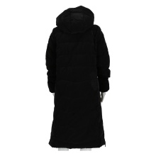 CMP Kurtka zimowa Coat Fix Hood (efekt błysku, ocieplana, ciepła) czarna damska