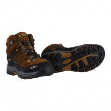 CMP Buty trekkingowe Rigel Mid WP (wodoodporne) musztardowe dziecięce