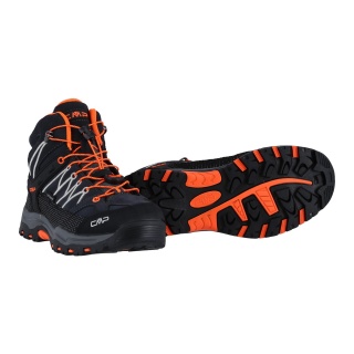 CMP Buty trekkingowe Rigel Mid WP (wodoodporne) antracyt/pomarańczowy dziecięce