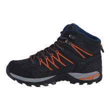 CMP Buty trekkingowe Rigel Mid Trekking WP (Trekking, wodoodporne) ciemnoszare/pomarańczowe męskie