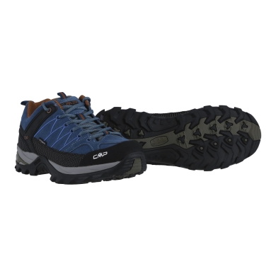 CMP Buty trekkingowe Rigel Low Trekking WP (Trekking, wodoodporne) niebieskie męskie