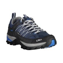 CMP Buty trekkingowe Rigel Low WP (Trekking, wodoodporne) niebiesko/cementowo-szare męskie