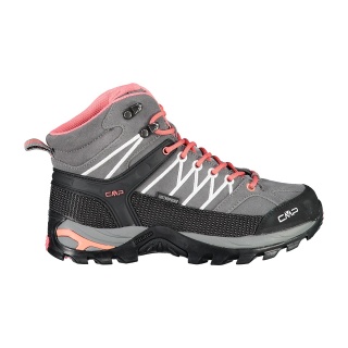 CMP Buty trekkingowe Rigel Mid WP (Trekking, wodoodporne) szare/pomarańczowe Damskie