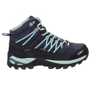 CMP Buty trekkingowe Rigel Mid WP (Trekking, wodoodporne) granatowe/jasnoniebieskie damskie