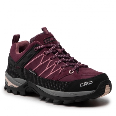 CMP Buty trekkingowe Rigel Low WP (Trekking, wodoodporne) ciemnoczerwone Damskie