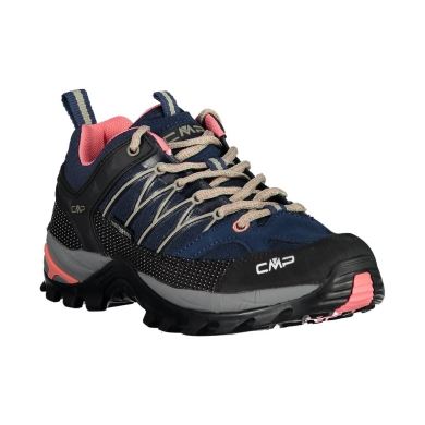 CMP Buty trekkingowe Rigel Low WP (Trekking, wodoodporne) niebieskie/koralowe dla kobiet