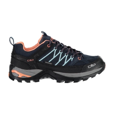 CMP Buty trekkingowe Rigel Low WP (Trekking, wodoodporne) niebiesko/brzoskwiniowe damskie