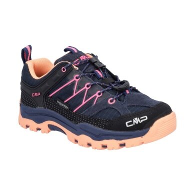 CMP Buty trekkingowe Rigel Low WP (Trekking, wodoodporne) ciemnoniebieski/brzoskwiniowy dziecięce