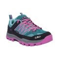 CMP Buty trekkingowe Rigel Low WP (Trekking, wodoodporne) aquablau/pink Dziewczęta