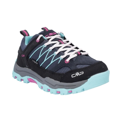 CMP Buty trekkingowe Rigel Low WP (Trekking, wodoodporne) ciemnoniebieskie/aquablue dziecięce