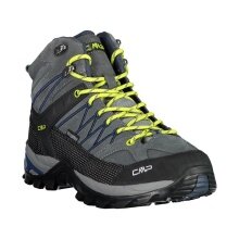 CMP Buty trekkingowe Rigel Mid Trekking WP (Trekking, wodoodporne) szare/niebieskie męskie