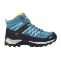 CMP Buty trekkingowe Rigel Mid WP (Trekking, wodoodporne) tealblau/acido Damskie