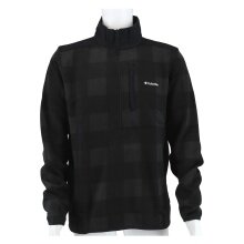 Columbia Fleecepullover Sweter na pogodę z nadrukiem Half Zip II (z kieszenią na piersi) czarny męski