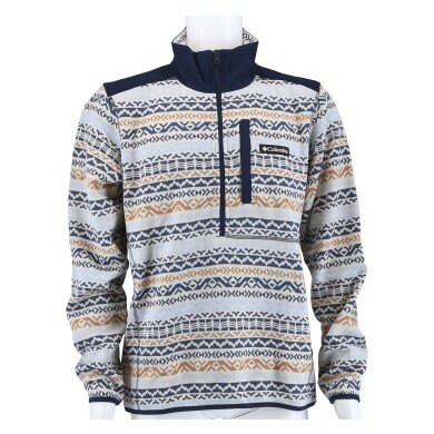 Columbia Fleecepullover Sweter na pogodę z nadrukiem Half Zip II (z kieszenią na piersi) kolorowy/szary Mężczyźni