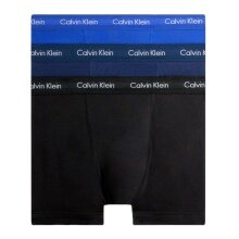 Calvin Klein Bielizna Bokserki Bawełniane Stretch (Bawełna) wielokolorowe czarne/niebieskie Męskie - 3 sztuki