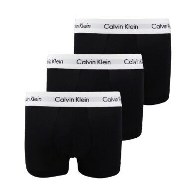 Calvin Klein Bielizna Bokserki Niskie (Bawełna) czarny/biały Mężczyźni - 3 sztuki