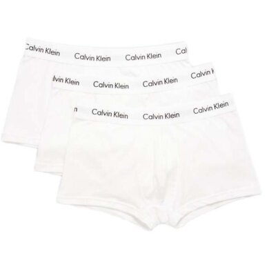 Calvin Klein Bielizna Bokserki Low Rise Trunk (Bawełna) białe Mężczyźni - 3 sztuki