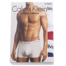 Calvin Klein Bielizna Bokserki Niskie (Bawełna) wielokolorowe niebieski/biały/czerwony Mężczyźni - 3 sztuki