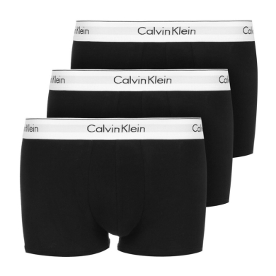 Calvin Klein Bielizna Bokserki Trunk Modern Cotton (Bawełna) czarny Mężczyźni - 3 sztuki