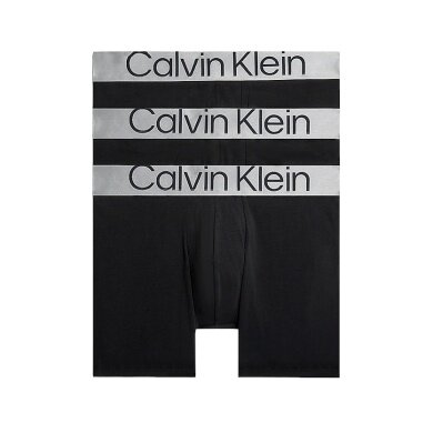 Calvin Klein Bielizna Bokserki Brief Steel Cotton (Bawełna) czarny Mężczyźni - 3 sztuki