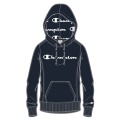 Champion Bluza z kapturem (Hoodie nieocieplany) American Classic Logo granatowy Damski