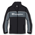 Champion Bluza z zamkiem i stójką Full Zip Logo-Print czarna Mężczyźni