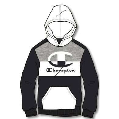 Champion Hoodie Wielokolorowy czarny/biały Chłopcy