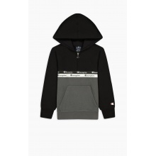 Champion Bluza z kapturem Half Zip (Hoodie) American Tape czarna/szara dla chłopców