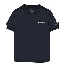 Champion T-shirt rekreacyjne (bawełna) Crew z małym napisem logo 2023 granatowy chłopcy