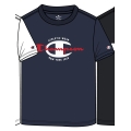 Champion T-shirt rekreacyjne (bawełna) Crew Graphic Print 2023 granatowy chłopcy