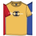 Champion T-shirt Freizeitowe (Bawełna) Crew Graphic Print 2023 żółty chłopcy