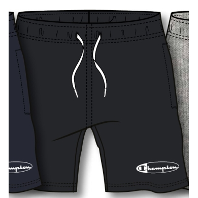 Champion Spodenki Freizeithose Short Classic (Bawełna) krótkie czarne dla chłopców