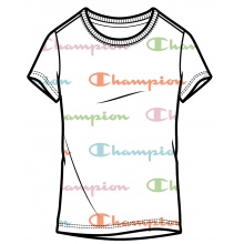 Champion T-shirt na co dzień (Bawełna) Grafika Print biały Dziewczynka