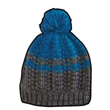 Czapka Champion Legacy Knit Bommel szara/niebieska Dzieci 1szt