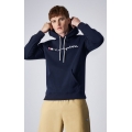 Champion Bluza z kapturem (Fleece-Hoodie) Duży nadruk logo granatowy Mężczyźni